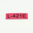 Páska Supvan L-421E červená/černý tisk, 9 mm