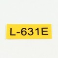 Supvan L-631E label tape yellow/black print, 12 mm