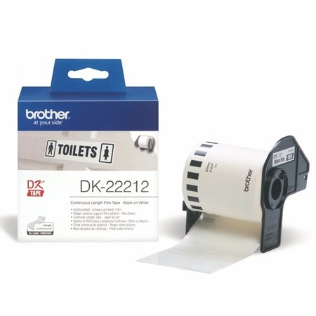 Filmová role Brother DK22212 bílá, šířka 62 mm