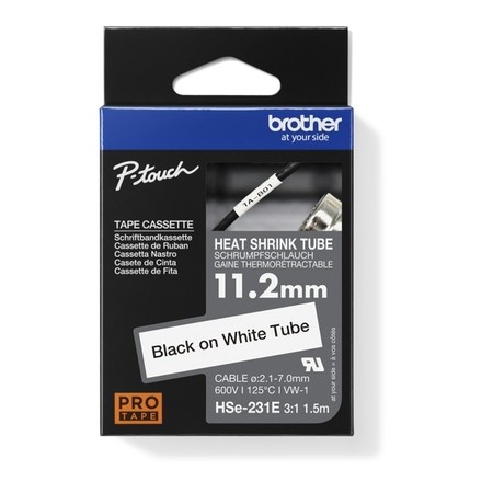 Bužírka Brother HSE-231E bílá, 11,2 mm