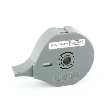 Label tape LS-09W white, 9 mm