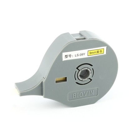 Label tape LS-09Y yellow, 9 mm