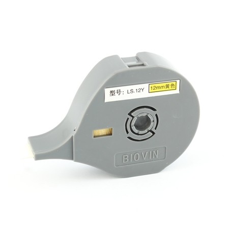 Label tape LS-12Y yellow, 12 mm