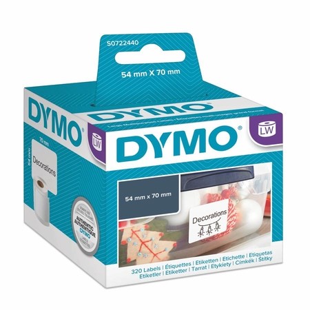 Papírové štítky Dymo S0722440, 70x54 mm, 320 ks