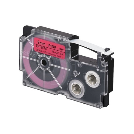 Páska XR-9FPK signální růžová/černá, 9 mm x 5.5 m