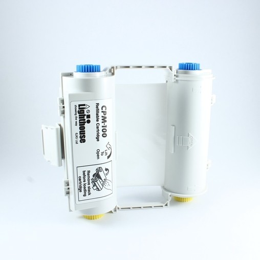 Barvící páska CPMR41-RC bílá s kazetou