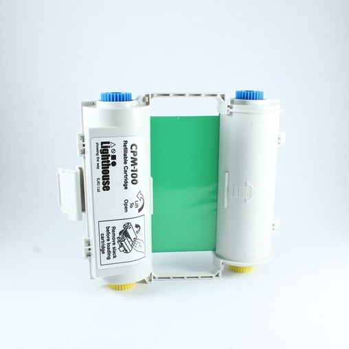 Barvící páska CPMR44-RC zelená s kazetou