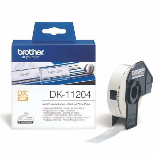 Papírové štítky Brother DK11204, 17x54 mm, 400 ks