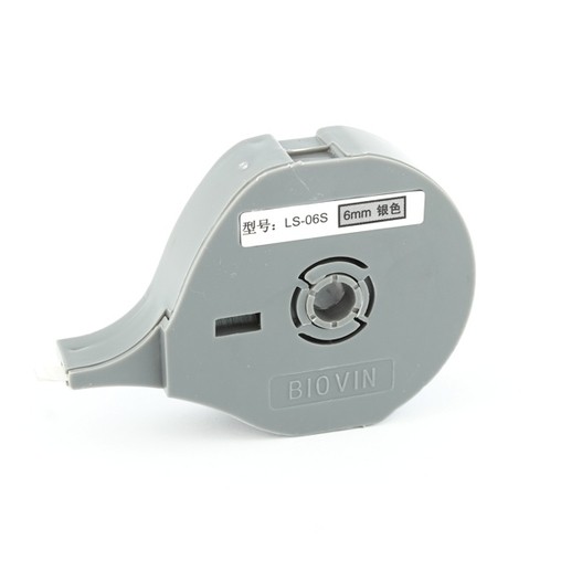 Label tape LS-06S silver, 6 mm