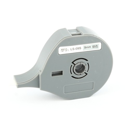 Label tape LS-09S silver, 9 mm