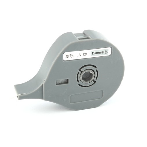 Label tape LS-12S silver, 12 mm
