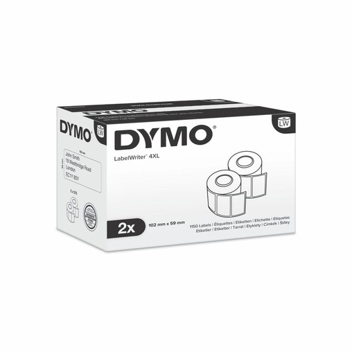 Papírové štítky Dymo S0947420, 102x59 mm, vysokokapacitní, 2x575 ks
