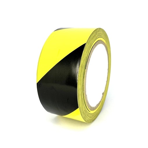 Podlahová páska TMF07 žluto-černá 50 mm, délka 30 m